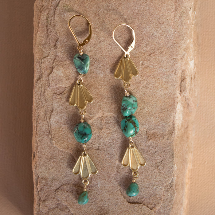 3 Rays Asymmetrical Earrings