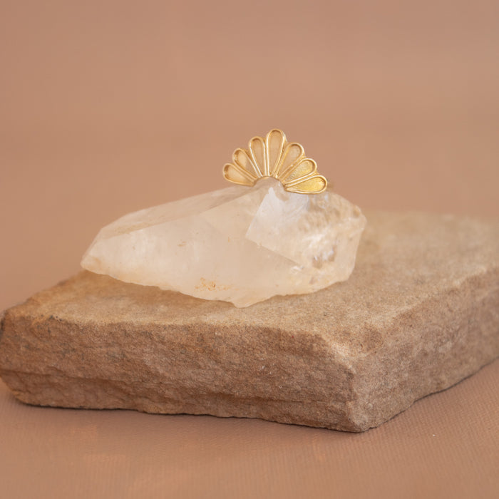 Sun Ray Stacking Ring