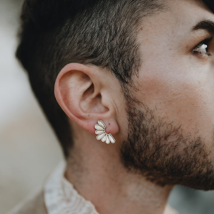 Seven Rays Stud Earrings
