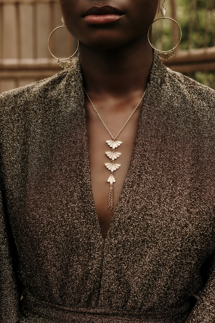 Santa Fe Divinity Lariat Necklace