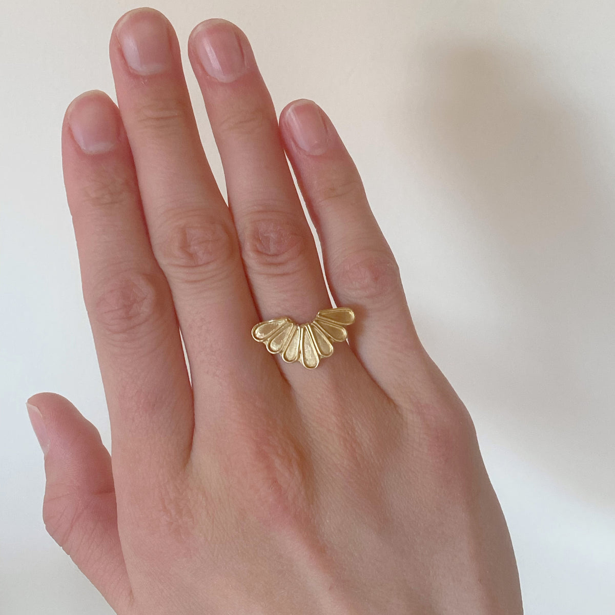 Sun Ray Stacking Ring