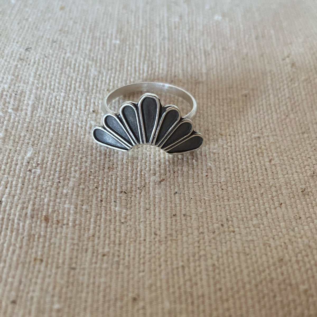 Sun Ray Stacking Ring