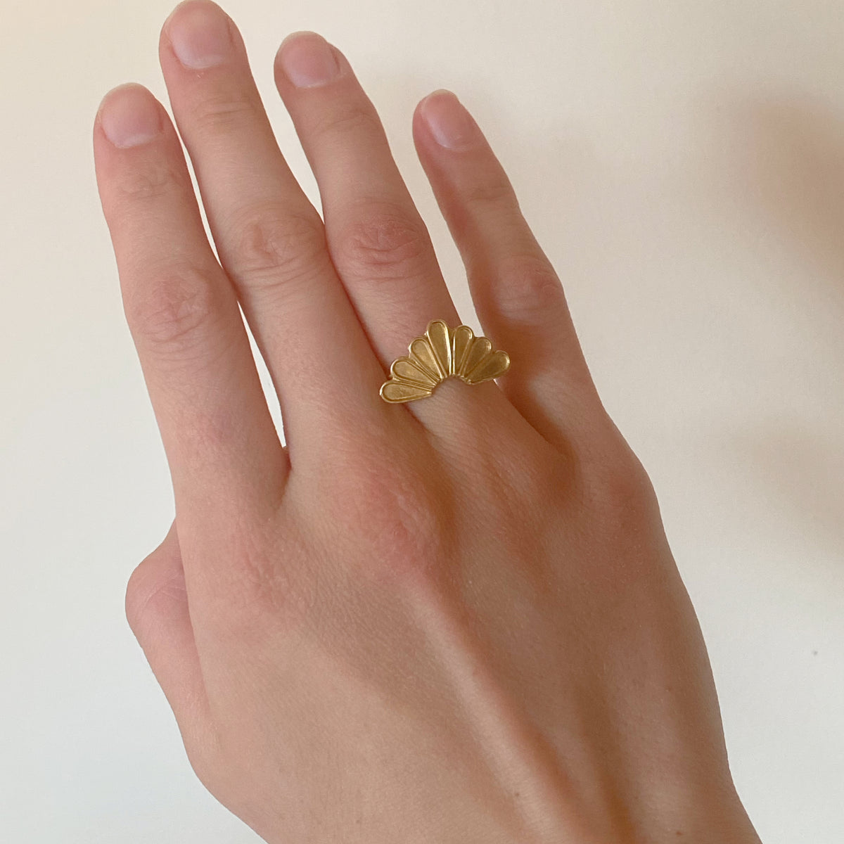 Sun Ray Stacking Ring