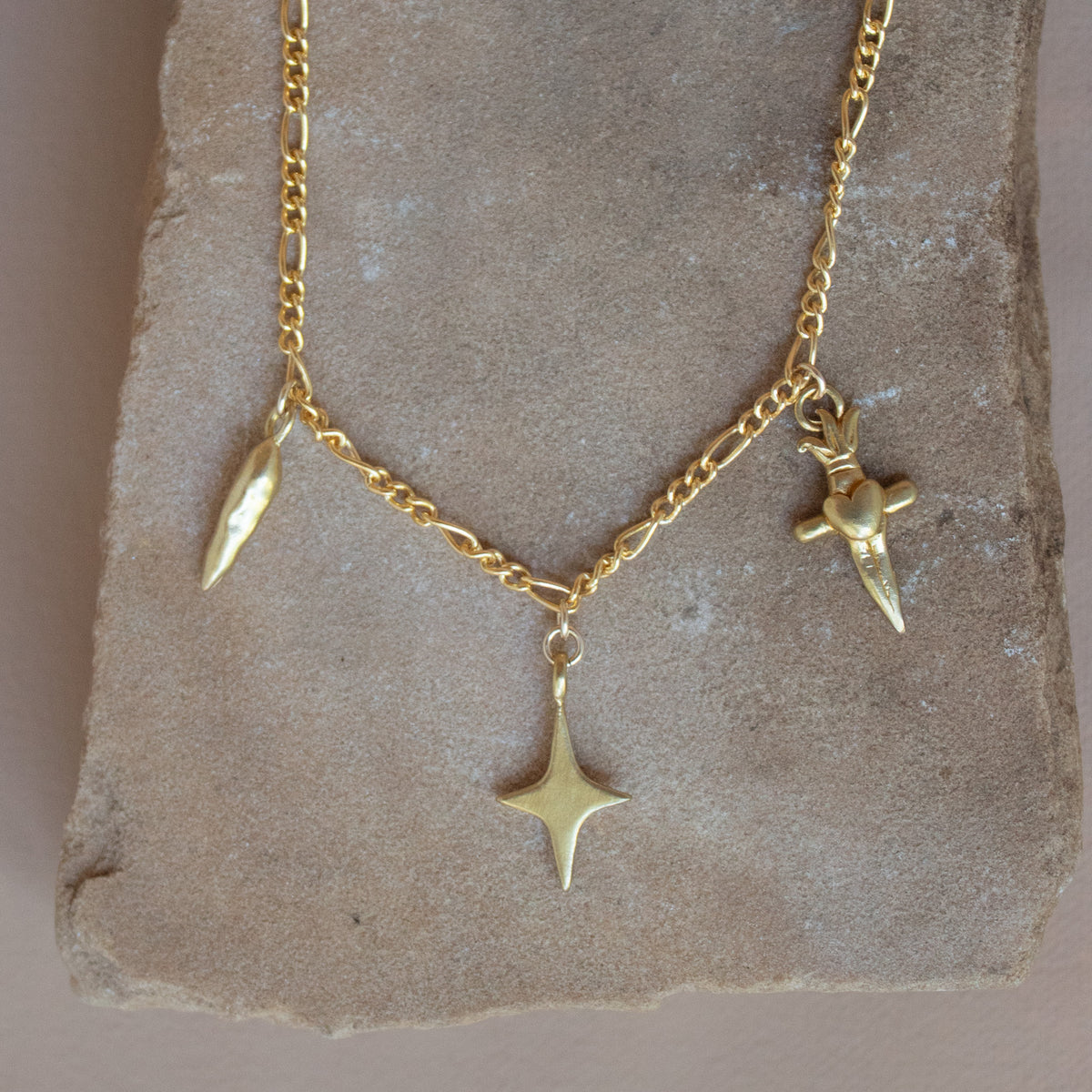 Star, Chile, Dagger Charm Necklace