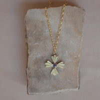 Ruby Cross Necklace