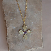 Ruby Cross Necklace