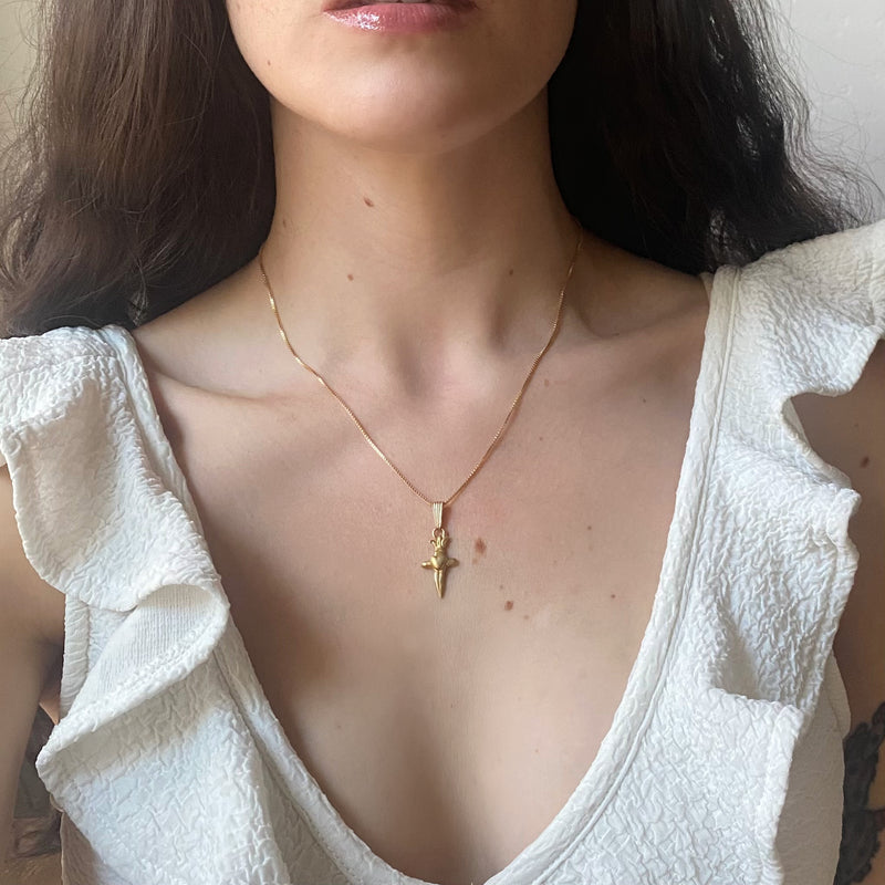 Dagger with Heart Necklace