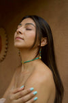 Long Turquoise 3 Rays Dangles