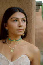 Turquoise Talavera Tile Choker