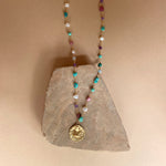 Sacred Heart Multi-Gemstone Necklace