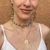 Gemstone Sacred Heart Choker