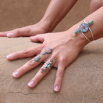 Amber & Turquoise Divinity Cuff