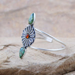 Amber & Turquoise Divinity Cuff