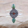 Amber & Turquoise Divinity Cuff