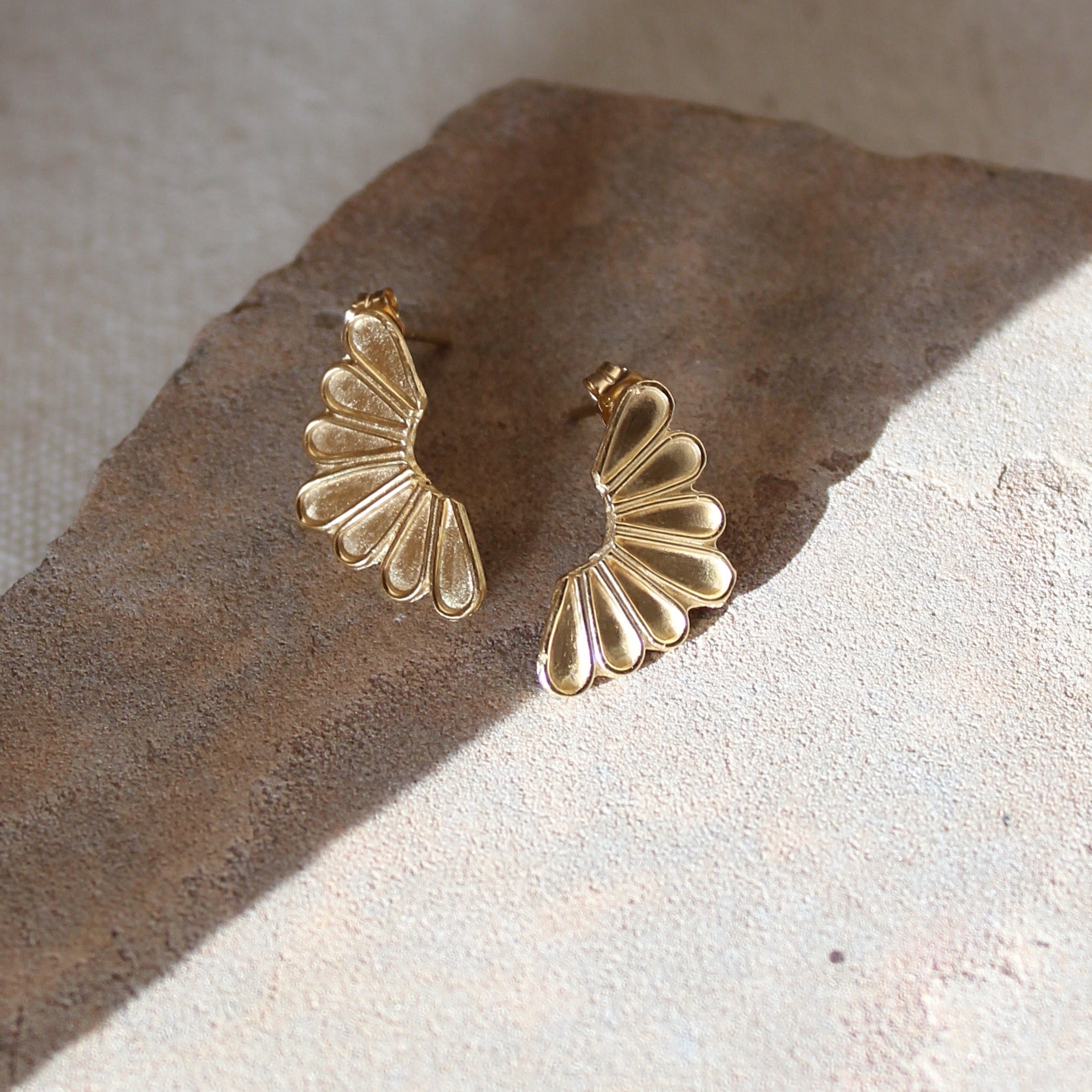 Seven Rays Post Earrings – Desert Goddess Jewelry