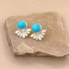Turquoise 7 Rays Ear Jackets