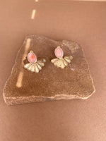 Pink Coral 7 Rays Ear Jackets